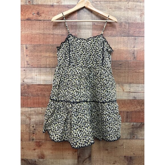 Urban Outfitters Hannah Scallop Babydoll Mini Dress Sz Small - Picture 3 of 9